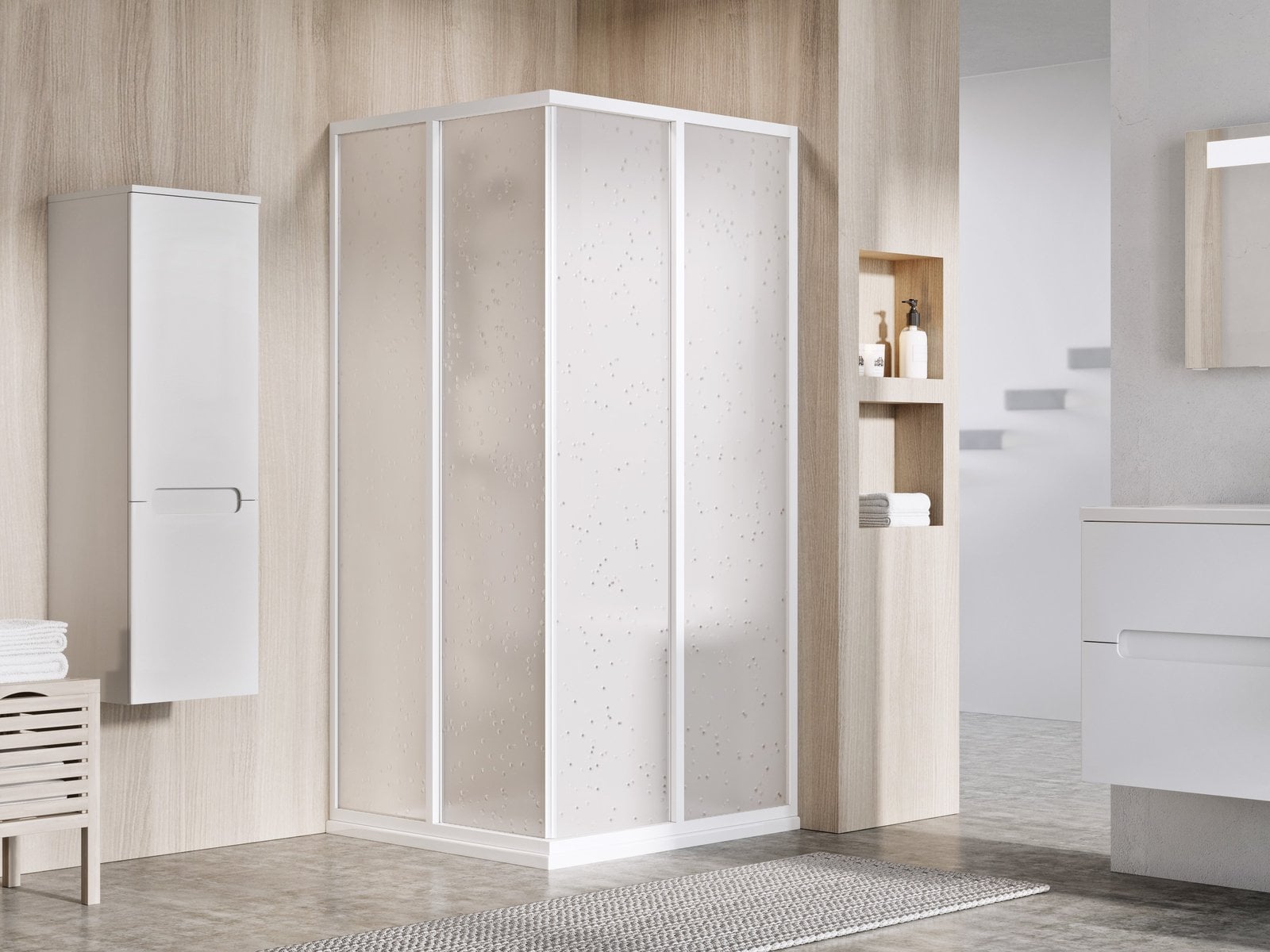 Ravak Supernova cabină de duș 80x80 cm pătrat alb luciu/material polistiren 14V401O211S