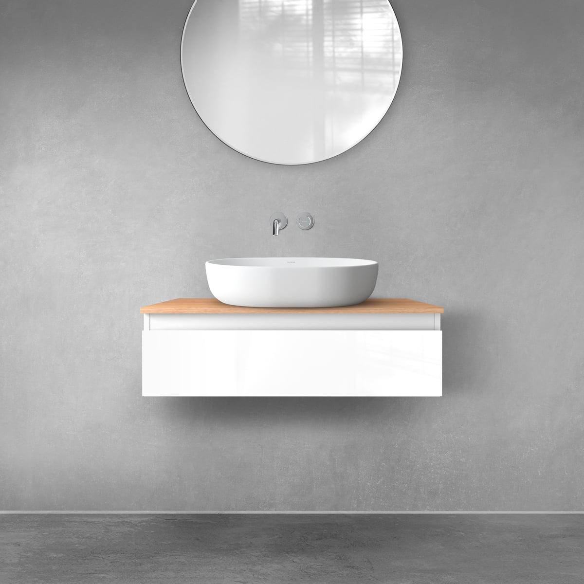 Set dulap Oltens Vernal 60010000, blat Oltens Vernal 63017060