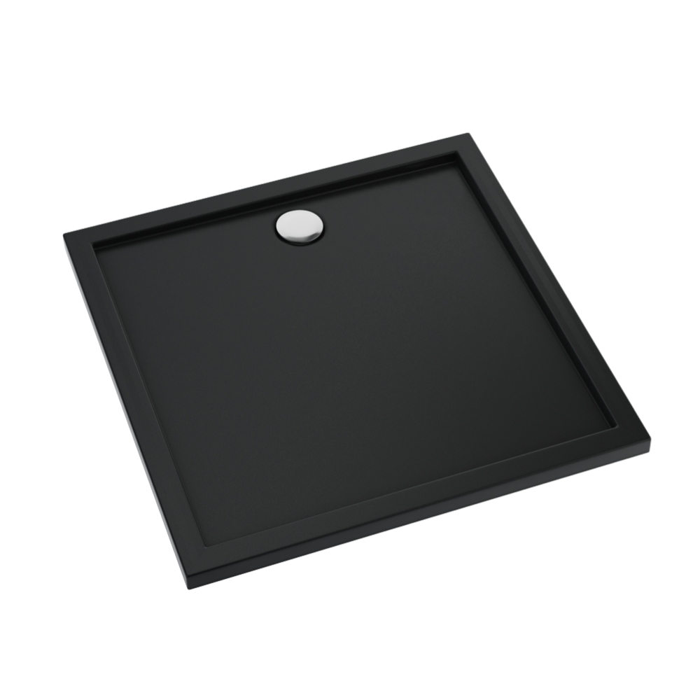 Schedline Sharper Black Mat cădiță de duș pătrată 90x90 cm negru 3S.S2K-9090/C/MG