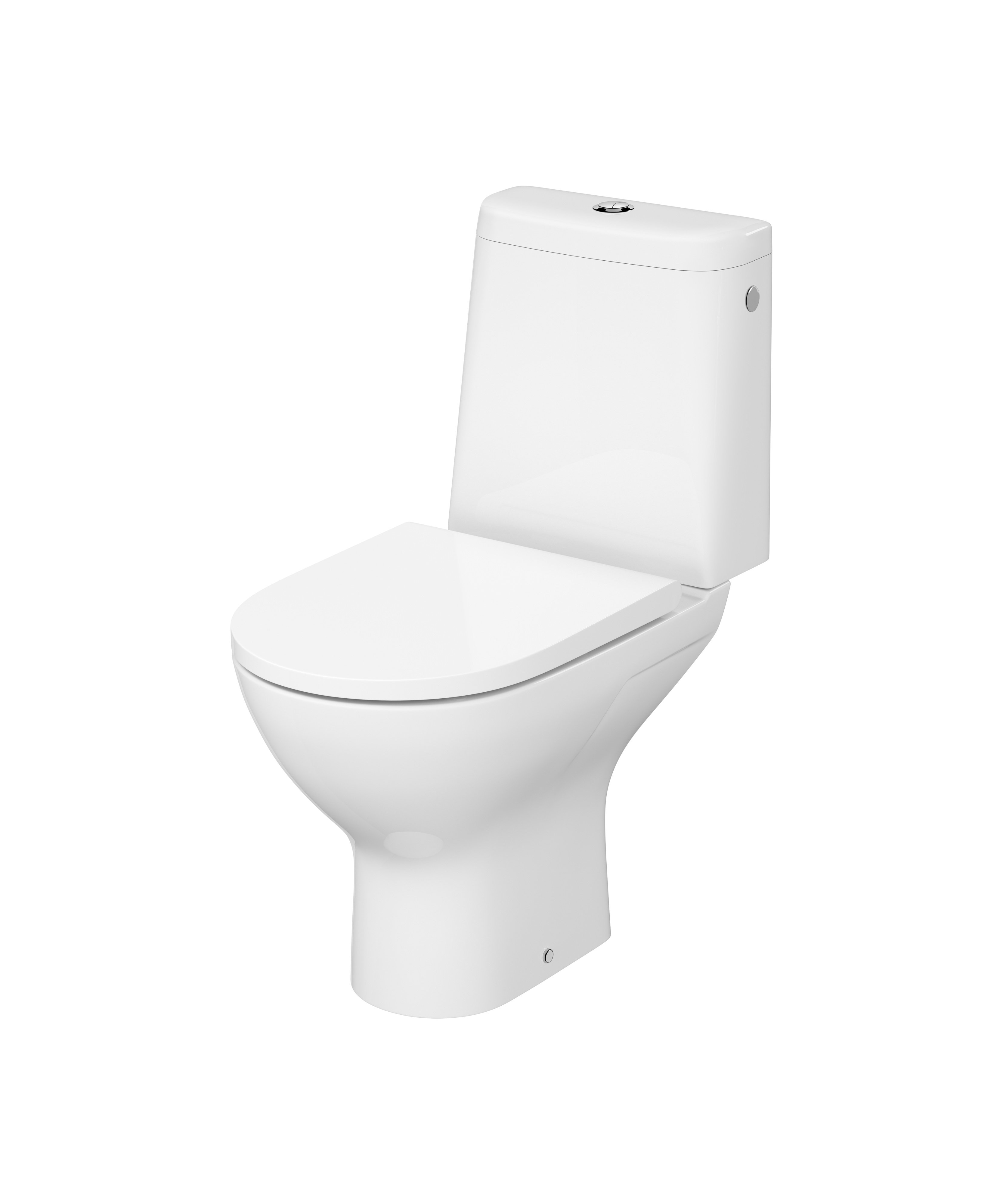 Cersanit Colour wc compact cu capac soft-close cu spălare turbionară alb K103-051