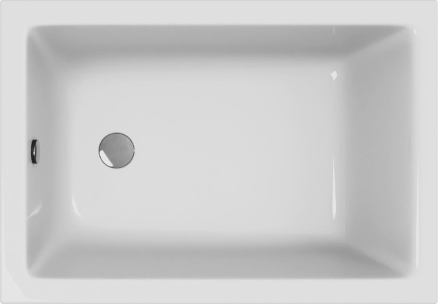 Excellent Marella cada dreptunghiulară 100x70 cm alb WAEX.MAE.100.070.WH