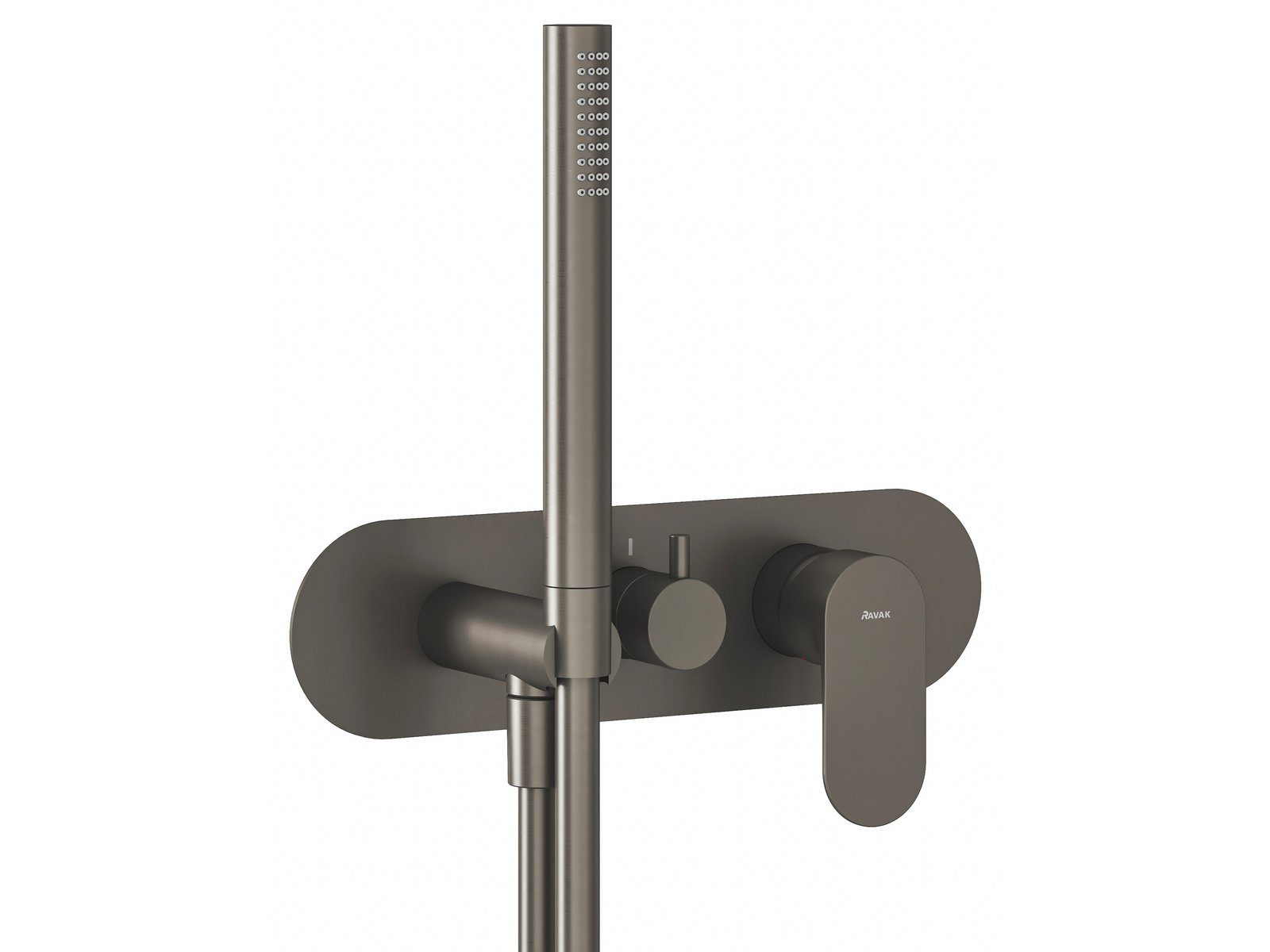 Ravak Eleganta baterie cadă-duș ascuns cu termostat grafit X070333