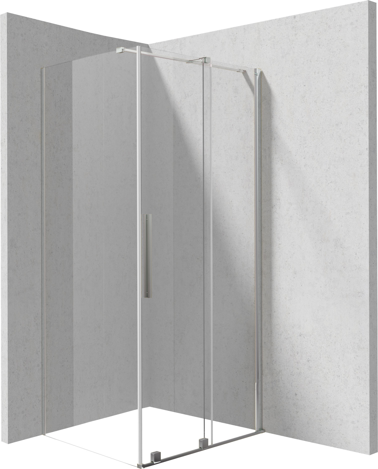 Deante Prizma cabină de duș 100x80 cm dreptunghiular crom luciu/sticlă transparentă KPN0P10S08