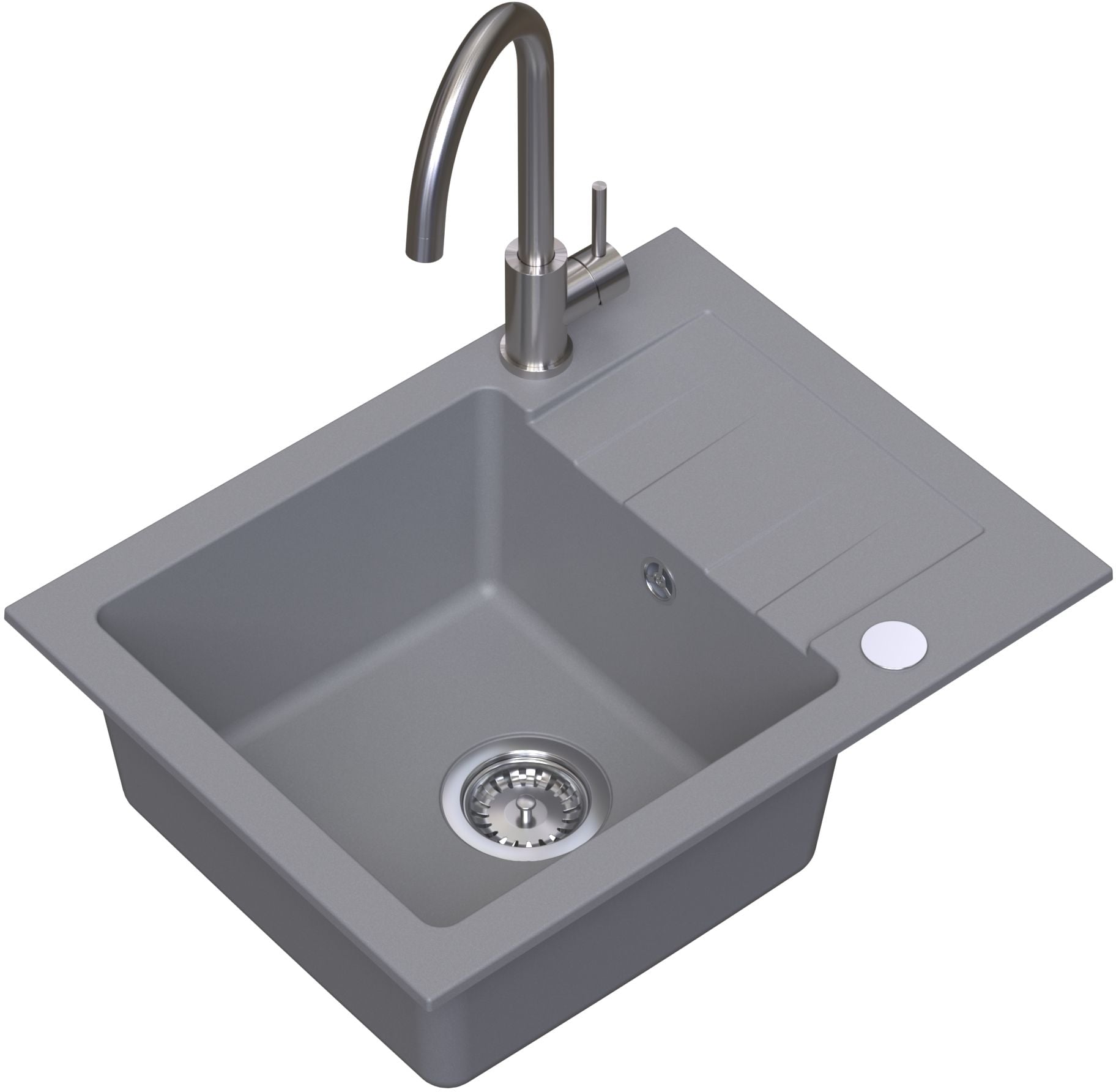 Ruvetti Minimini+ chiuveta cu baterie gri/oțel LP_3200-MM58440GR_W