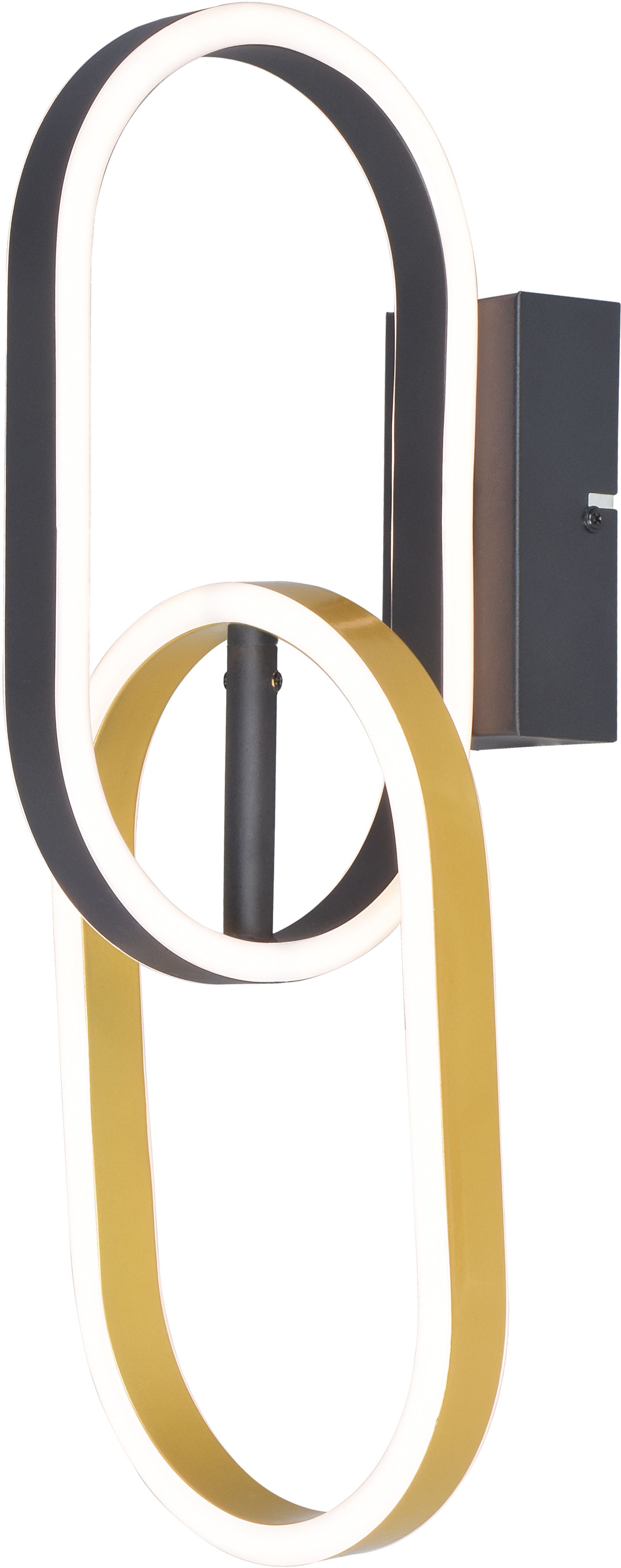 Zuma Line Ravon lampă de perete 1x12 W negru-auriu 003064-034705