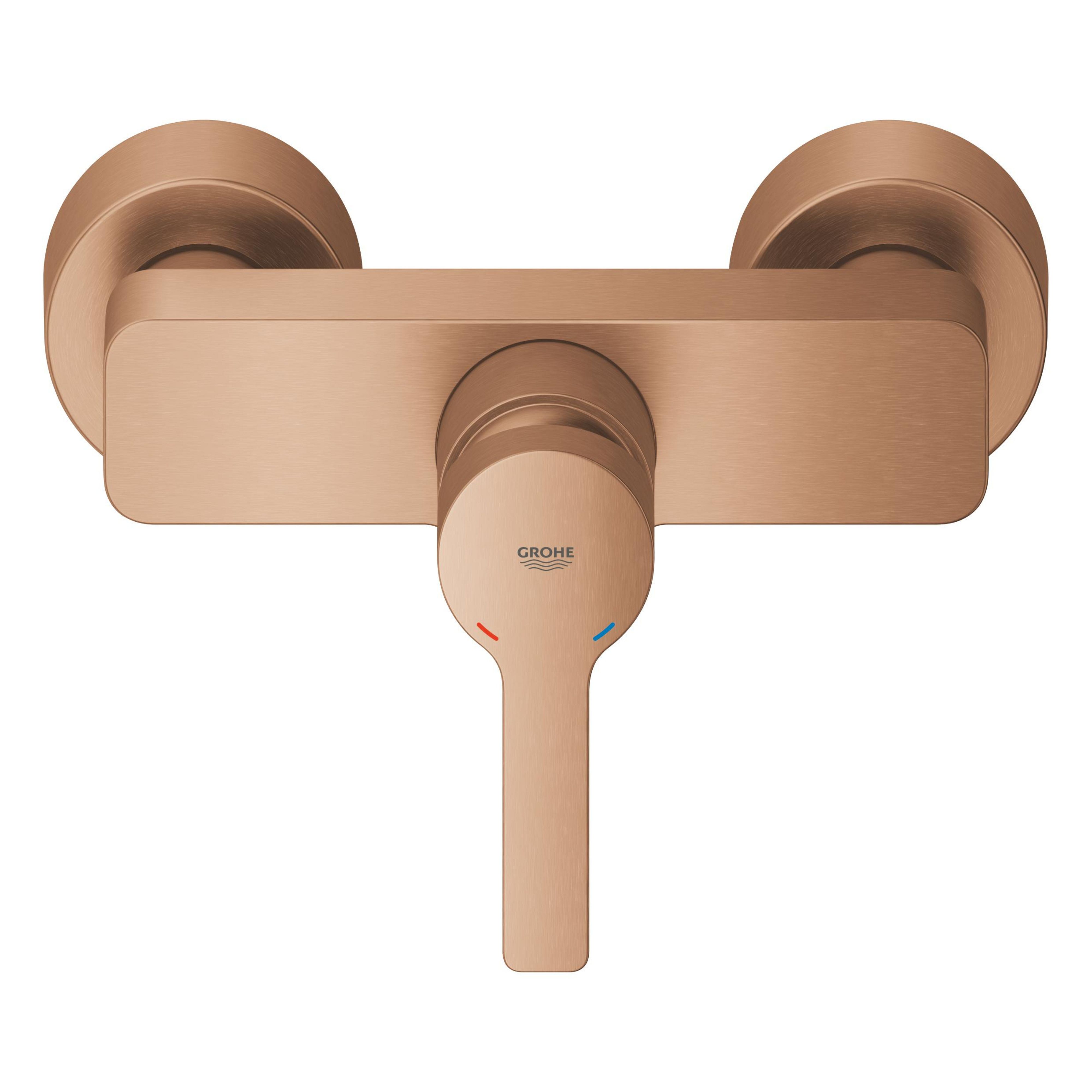 Grohe Lineare baterie cadă-duș perete cu termostat Brushed Cool Sunrise 33865DL1