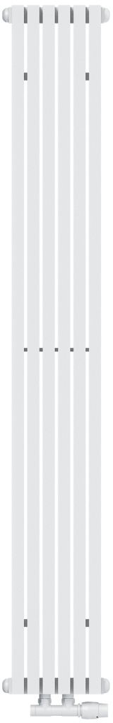 AG Evo Line Eterna Uno calorifer de cameră 21.5x180 cm podłączenie inferior alb AG.ETVU.180.21.9016