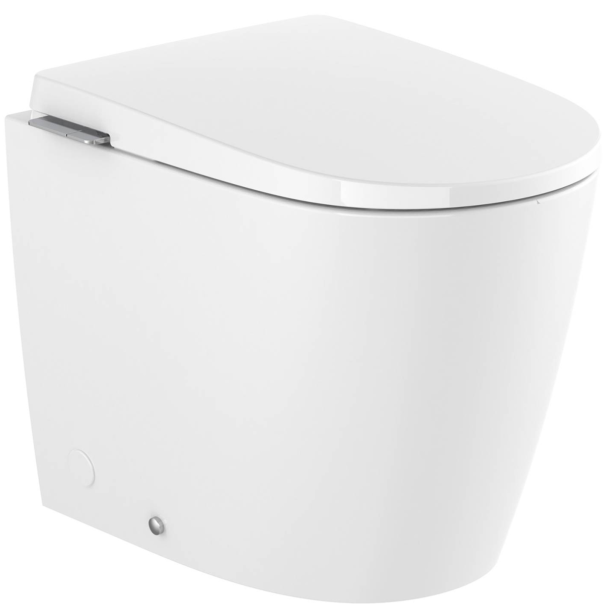 Roca Avant vas wc cu capac soft-close stativă fără margine cu spălare turbionară alb lucios A80336MS0W