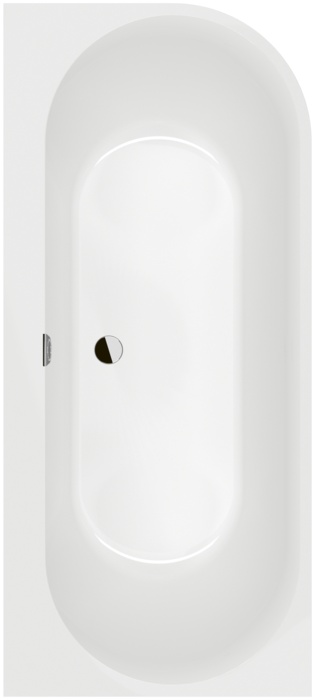 Villeroy & Boch Oberon 2.1 cadă de perete 180x80 cm alb UBQ180OBN9CL00VD01
