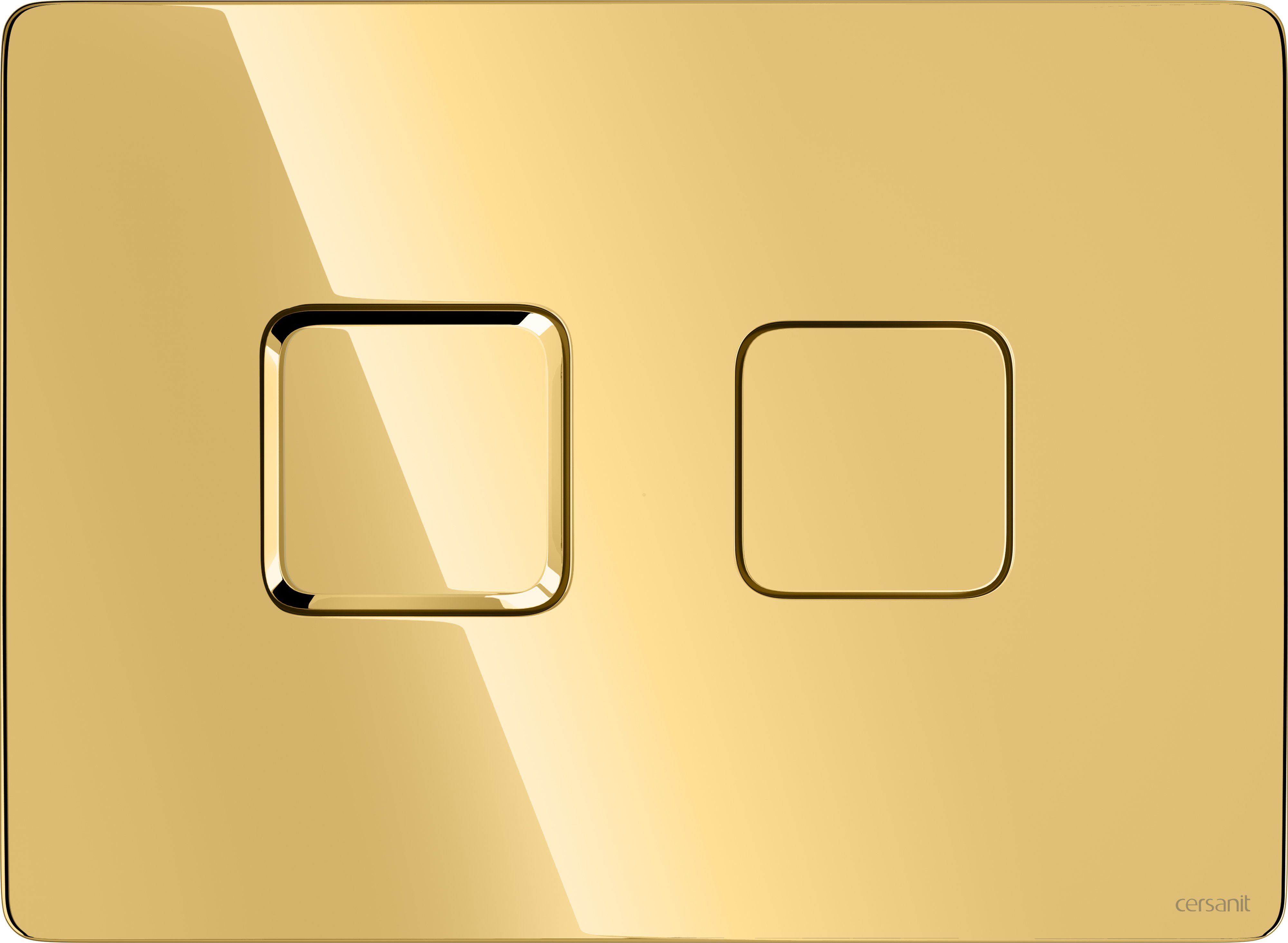 Cersanit Accento Square buton de spălare pentru WC auriu K97-463