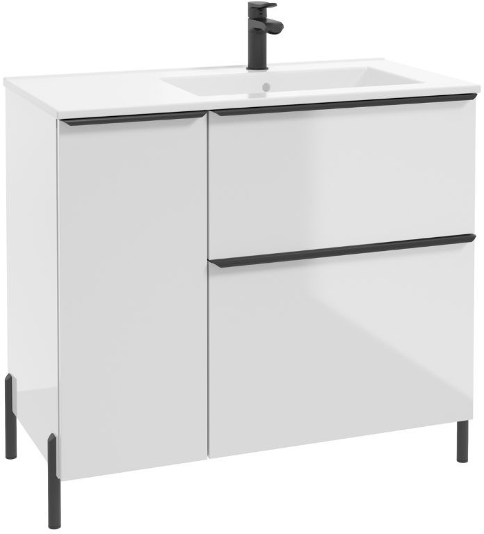 Defra Nino dulap 90x45x70 cm sub chiuveta pe picioare alb 304-D-09006