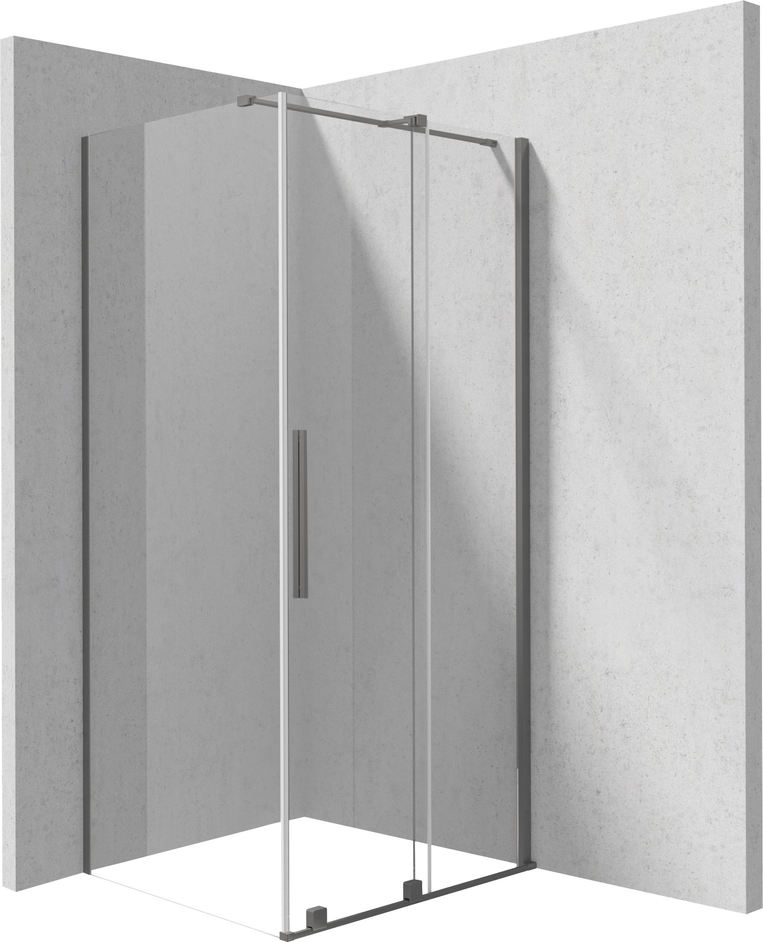 Deante Prizma cabină de duș 100x80 cm dreptunghiular mat/sticlă transparentă KPNDP10S08