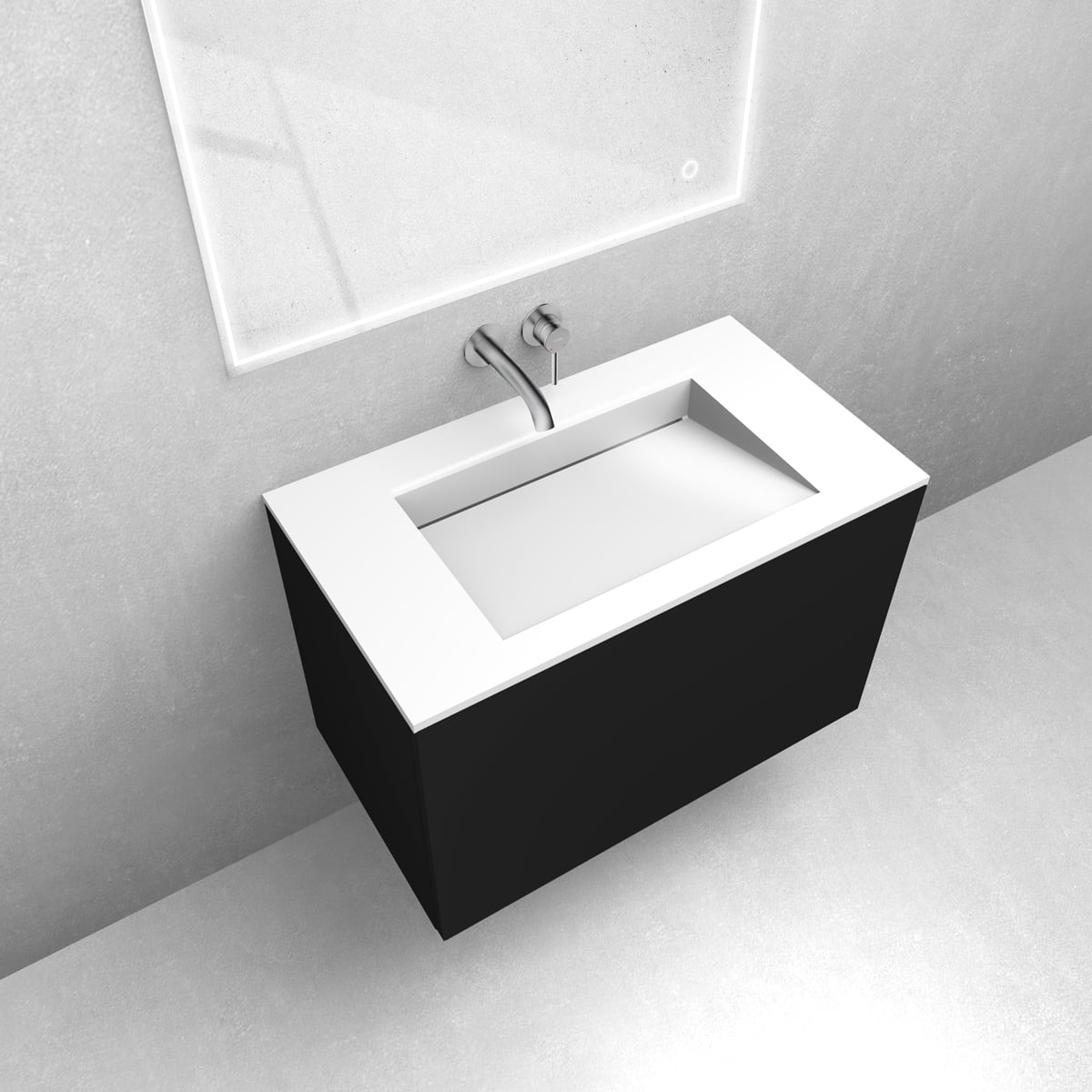 Set dulap Oltens Lun 60033300, lavoar Oltens Stila 40201000