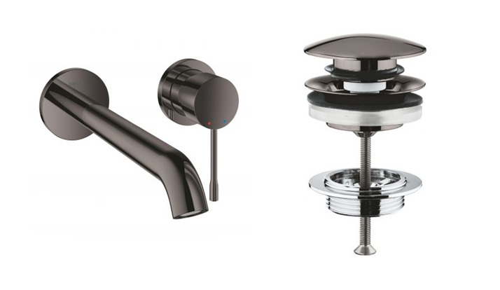 Set baterie lavoar Grohe Essence New 19967A01, dop pentru lavoar Grohe 65807A00