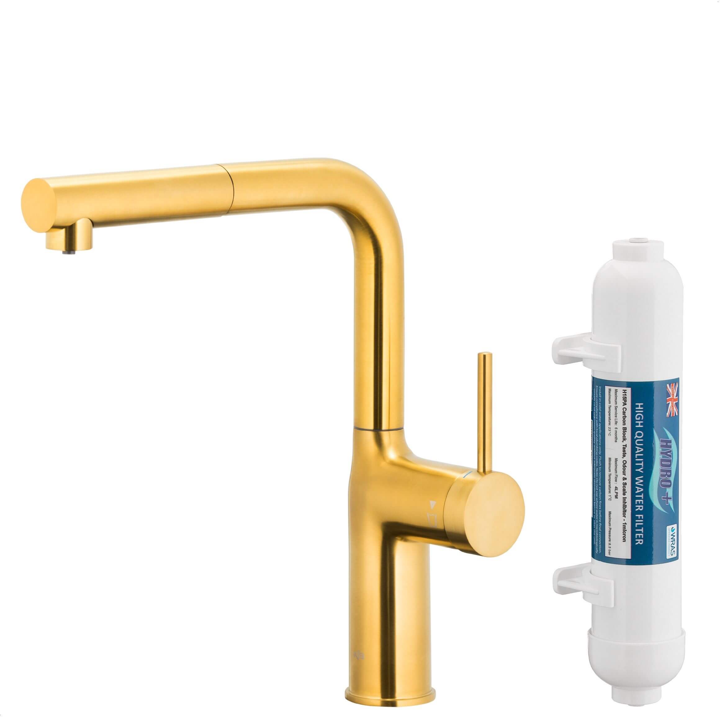KFA Armatura Duero Pure Move baterie de bucatarie cu filtru pe picior aur/aur vechi 6623-422-31