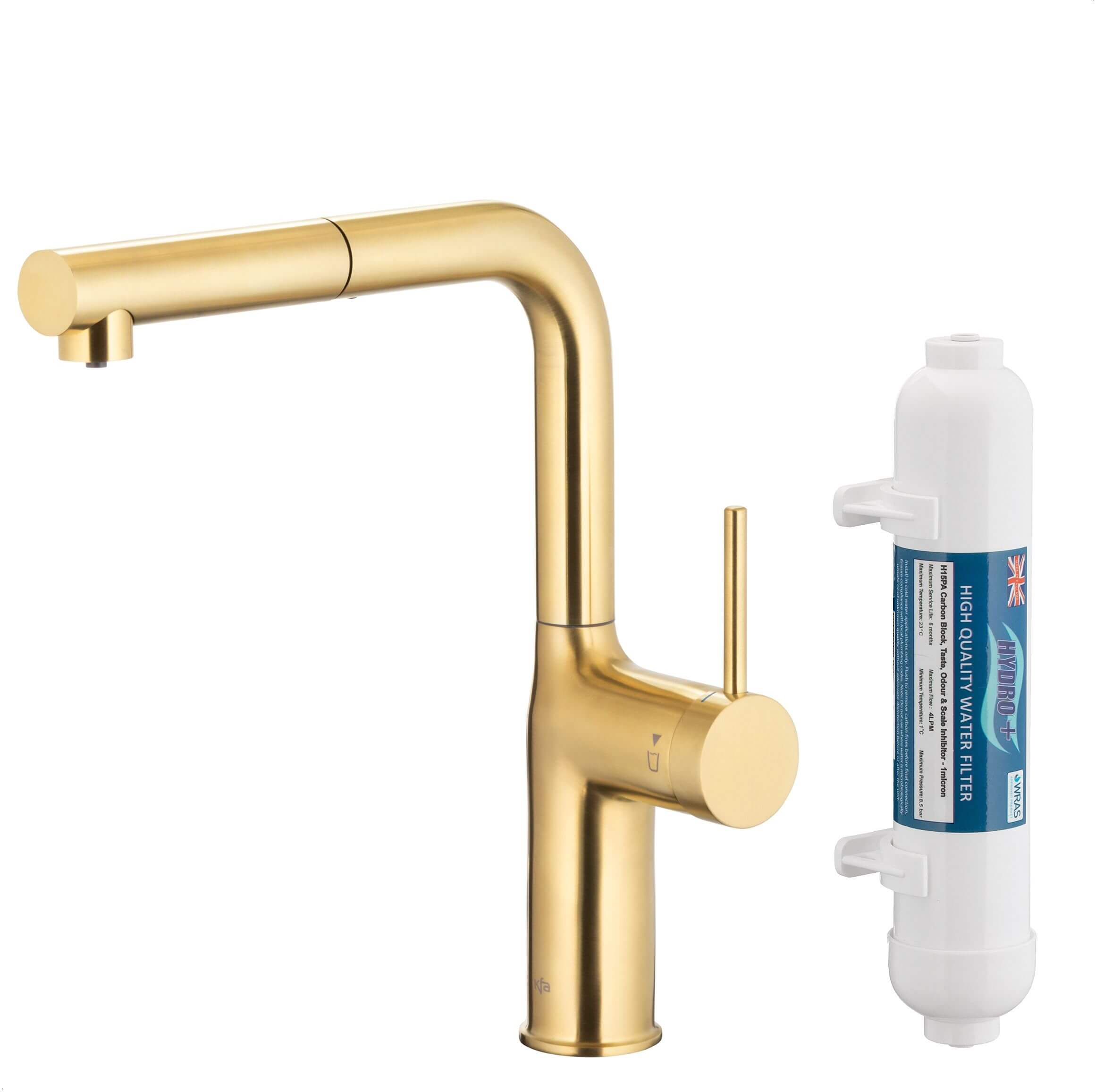 KFA Armatura Duero Pure Move baterie de bucatarie cu filtru pe picior aur/aur vechi 6623-422-39
