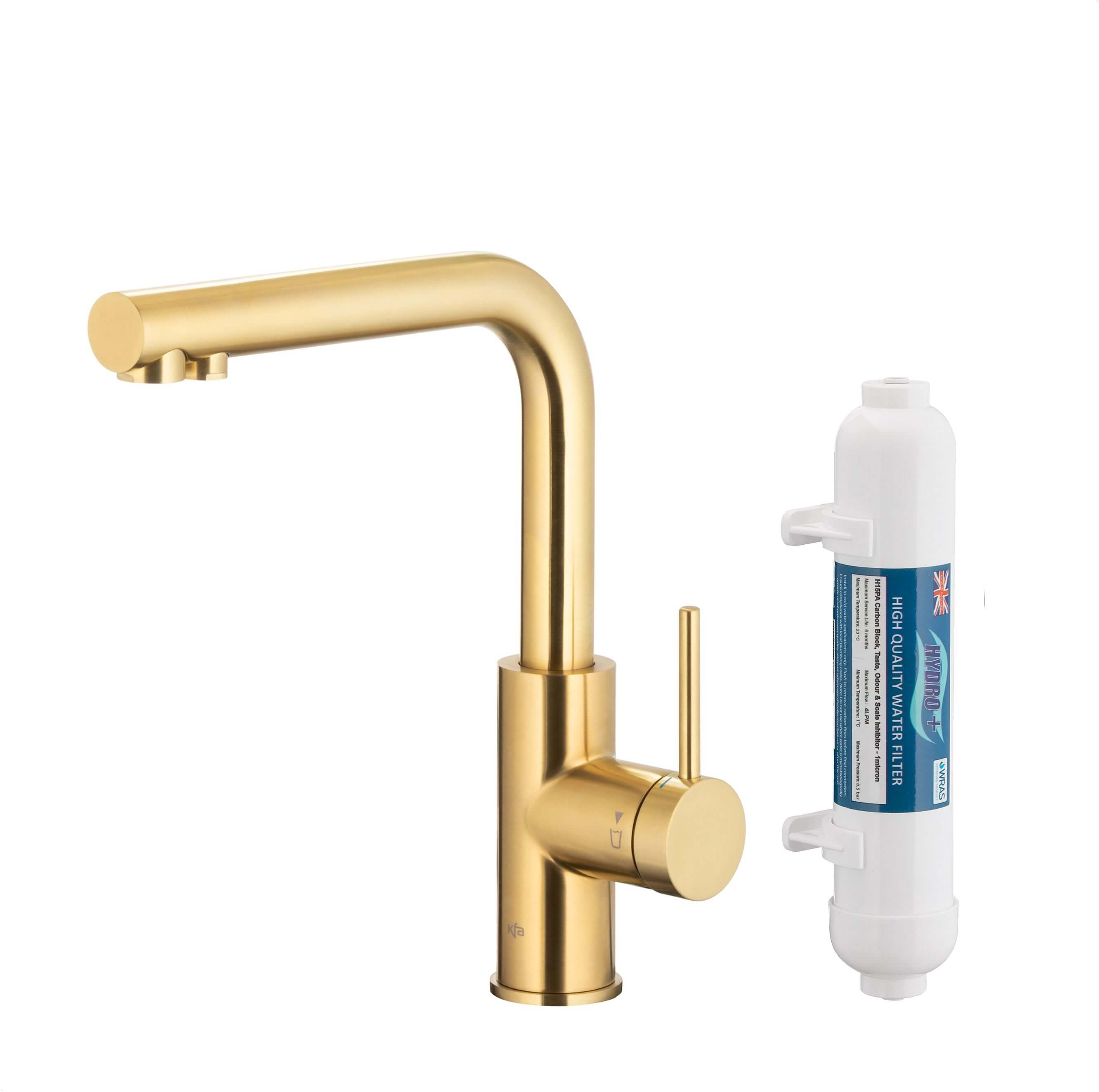 KFA Armatura Duero Pure Basic baterie de bucatarie cu filtru pe picior aur/aur vechi 6623-912-39