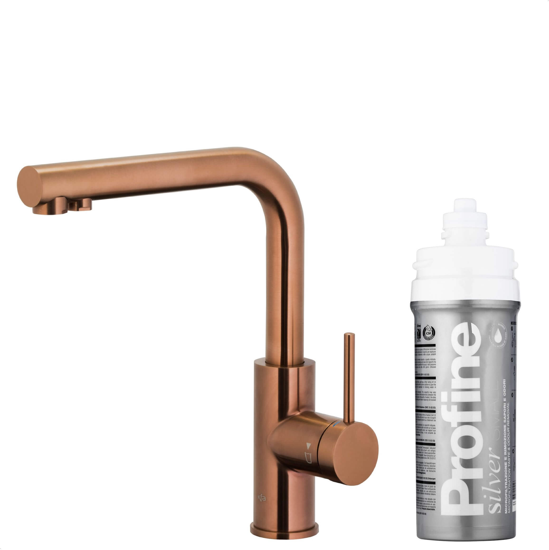 KFA Armatura Duero Pure Basic baterie de bucatarie cu filtru pe picior cupru 6623-914-34