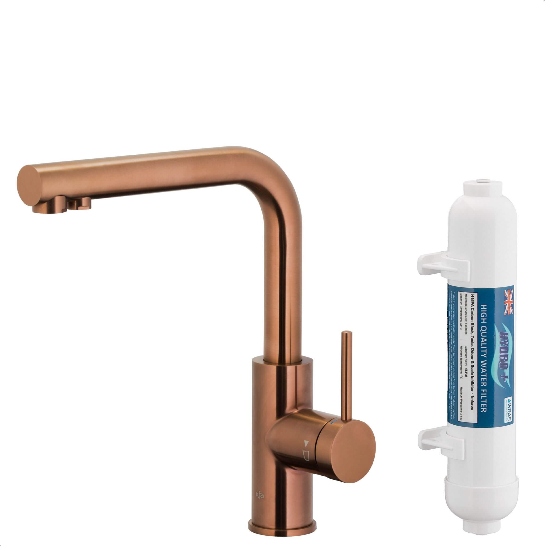 KFA Armatura Duero Pure Basic baterie de bucatarie cu filtru pe picior cupru 6623-912-34