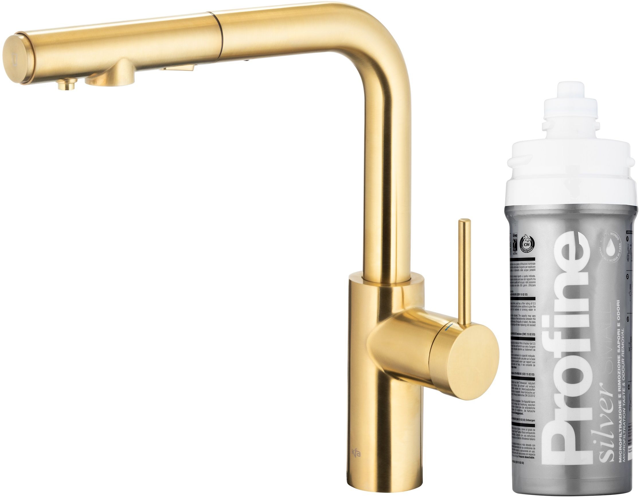 KFA Armatura Duero Pure Basic baterie de bucatarie cu filtru pe picior aur/aur vechi 6623-114-39