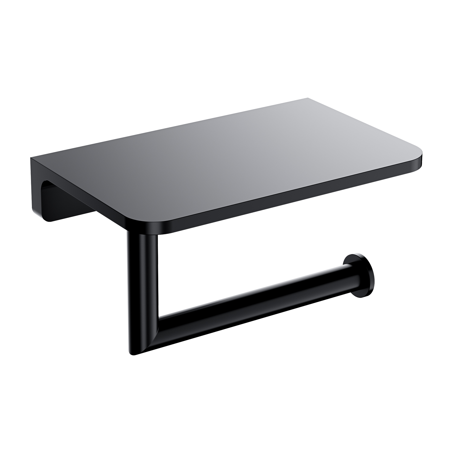 Omnires Modern Project suport pentru hârtie igienică negru MP60511BL