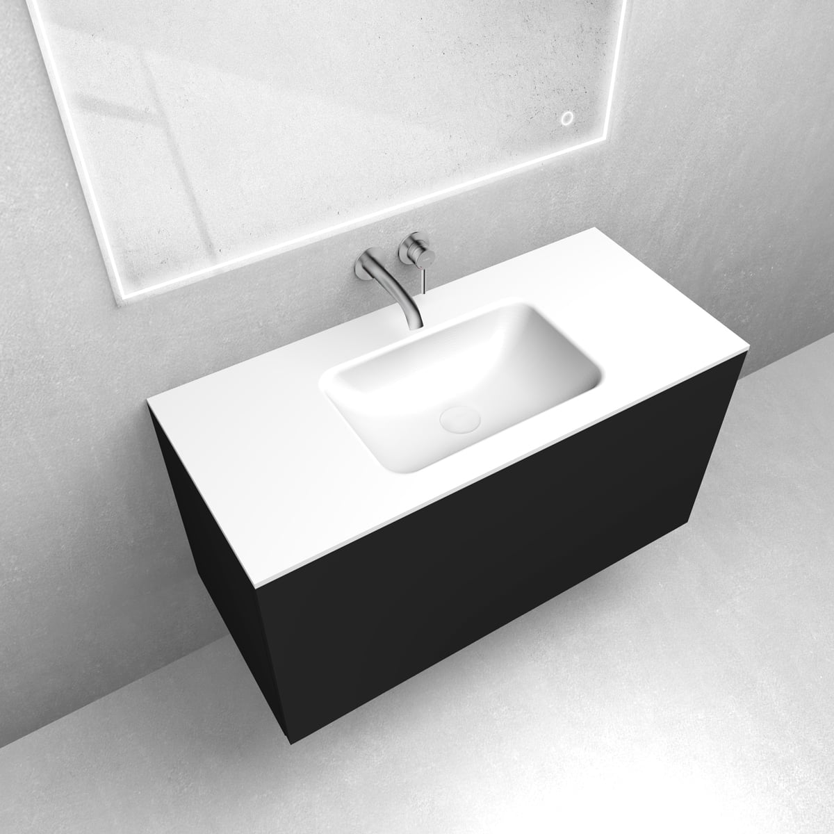 Set dulap Oltens Lun 60034300, lavoar Oltens Kalla 40208000