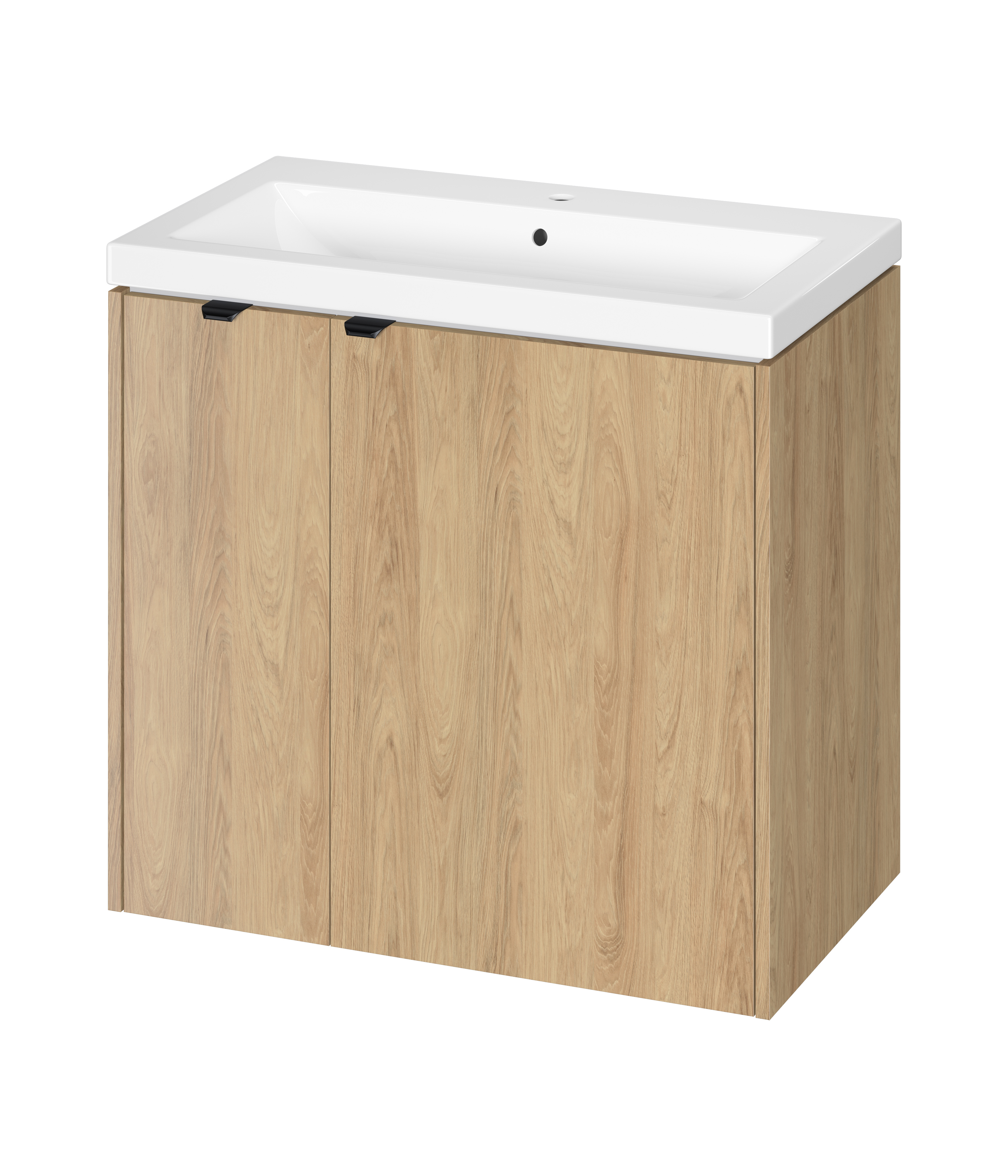 Cersanit Ovida lavoar cu dulap 80 cm stejar S4047-006