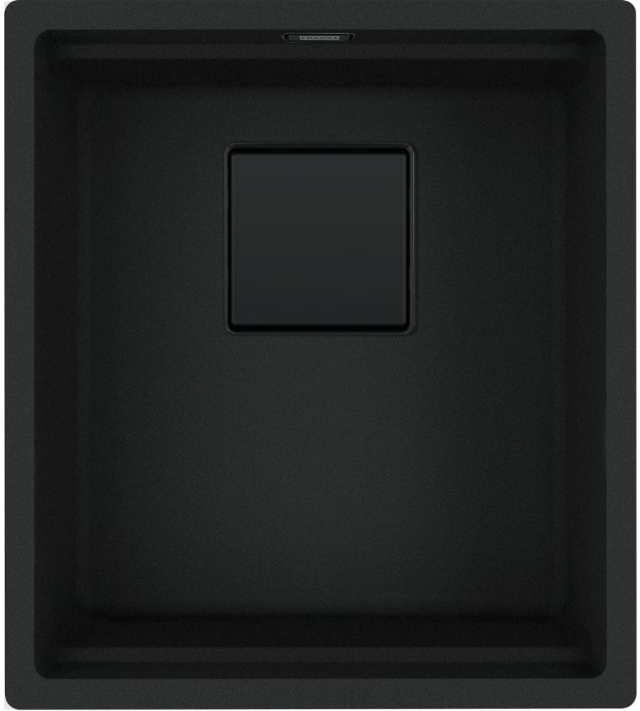 Franke Kanon chiuvetă din granit 46x41 cm negru 125.0749.652