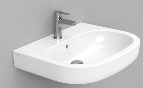 Ceramica Dolomite Mirto lavoar 68x51 cm ovale clasică alb luciu D461001
