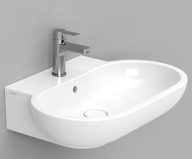 Ceramica Dolomite Mirto lavoar 65x46 cm ovale clasică alb D461101