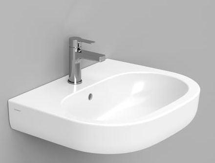 Ceramica Dolomite Mirto lavoar 60x48 cm ovale clasică alb luciu D461201