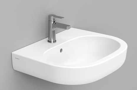Ceramica Dolomite Mirto lavoar 60x48 cm ovale clasică alb D461241
