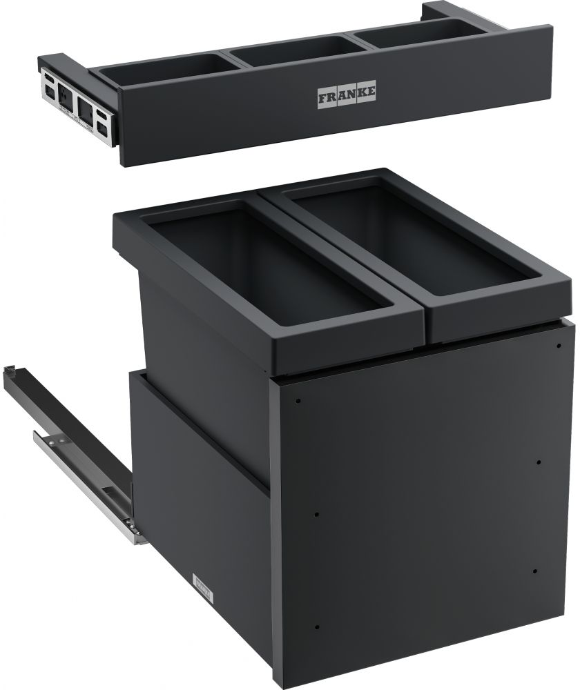 Franke Mythos recipient pentru resturi 35 l negru 121.0750.260