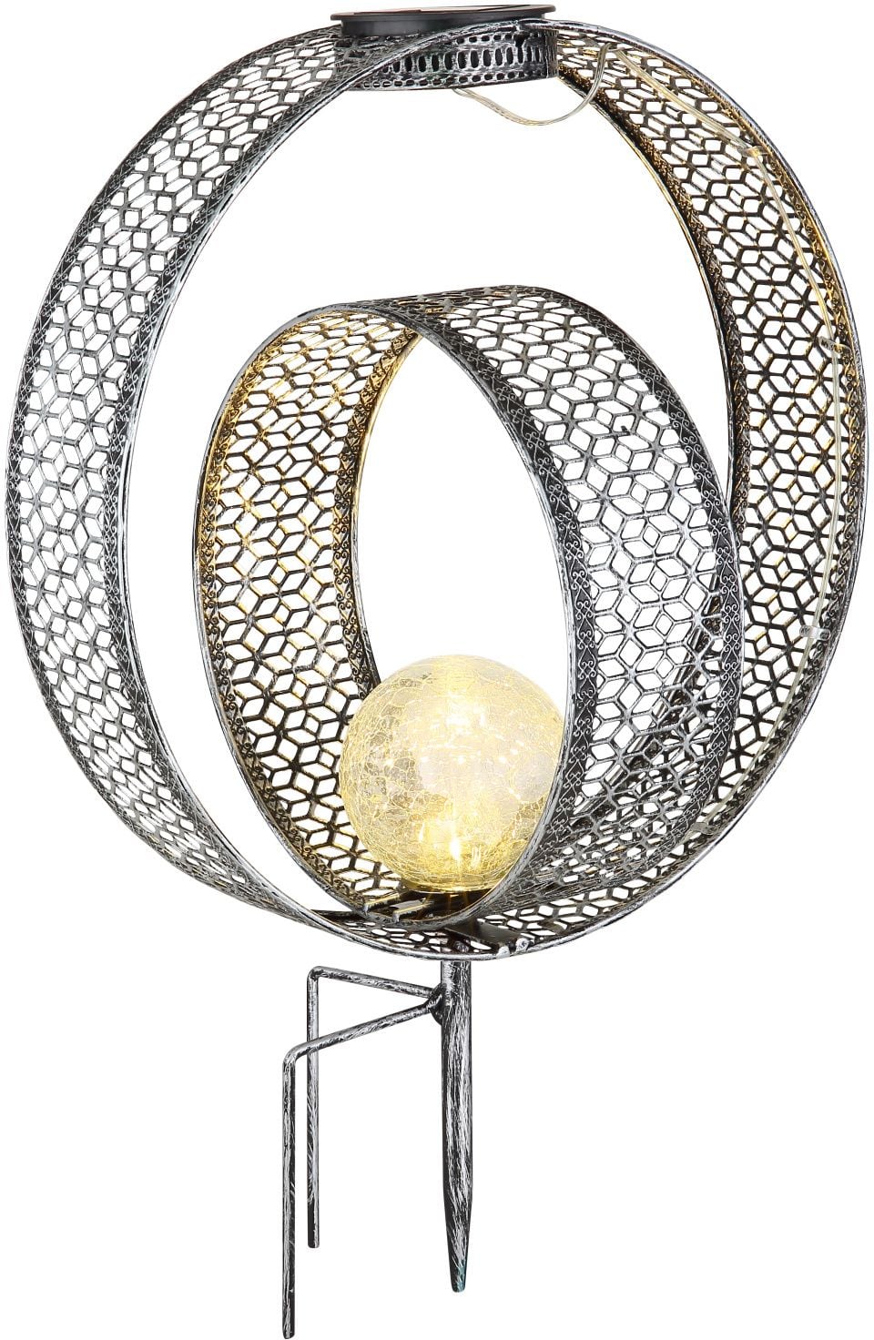 Globo Lighting Solar lampă solară de podea 1x0.06 W argint 33644