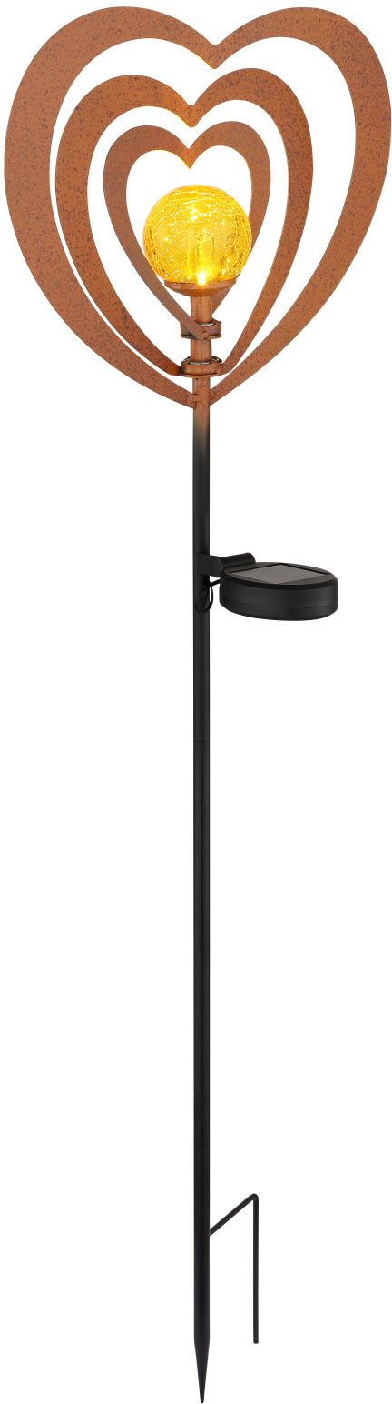 Globo Lighting Solar lampă solară de podea 1x0.06 W negru-cupru 36580R