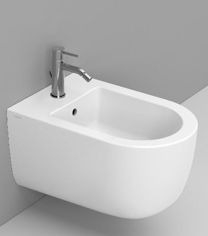 Ceramica Dolomite Mirto Round bideu agăţat alb D472641