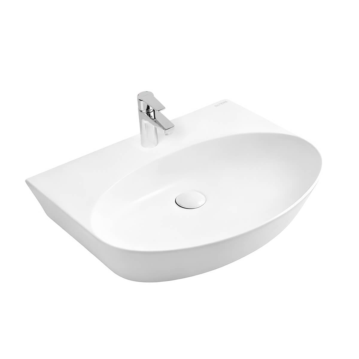 Oltens Luma lavoar 59.5x44 cm ovale clasică alb luciu 41508000