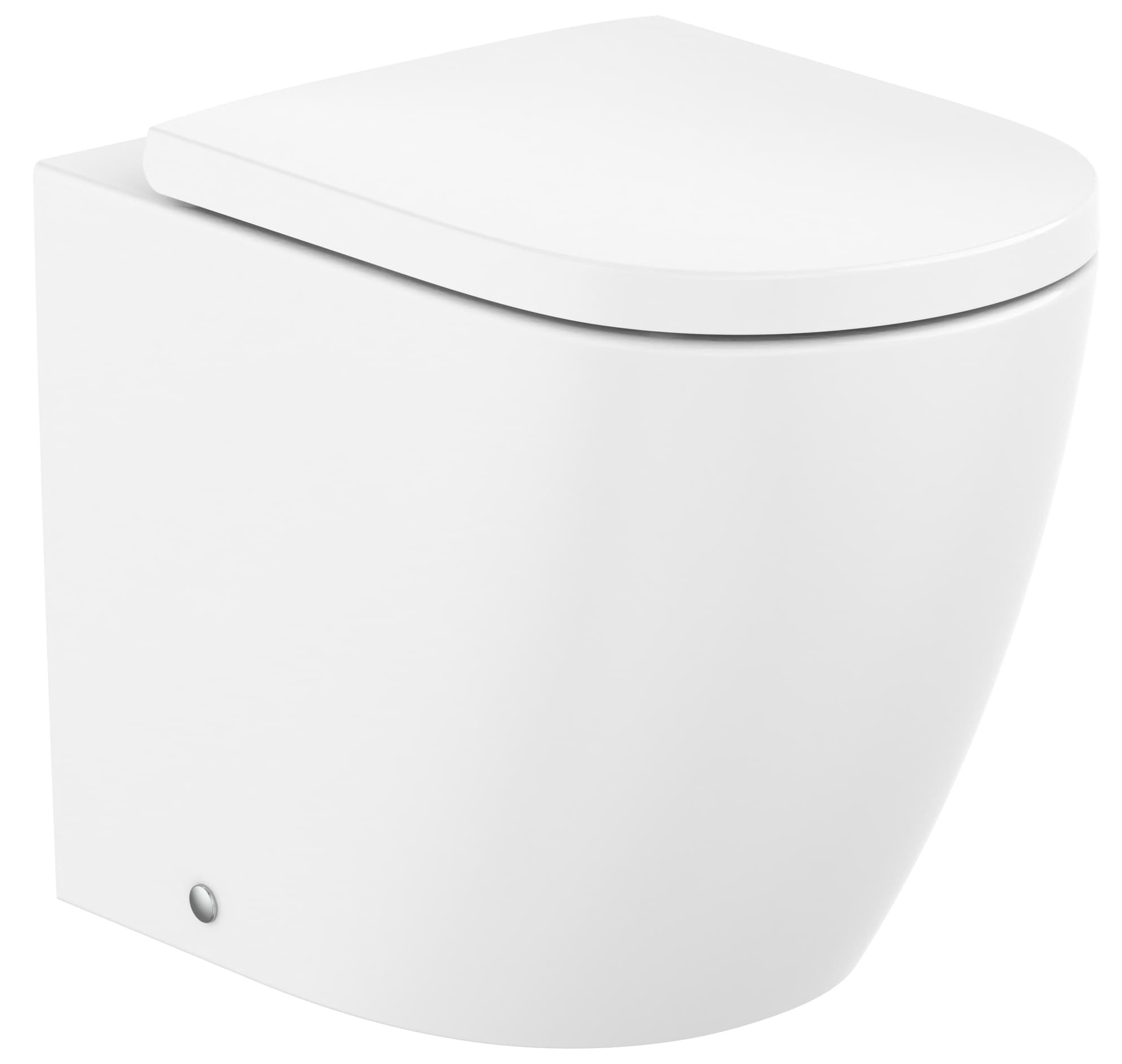 Roca Meridian vas wc stativă fără margine cu spălare turbionară alb mat A347747620