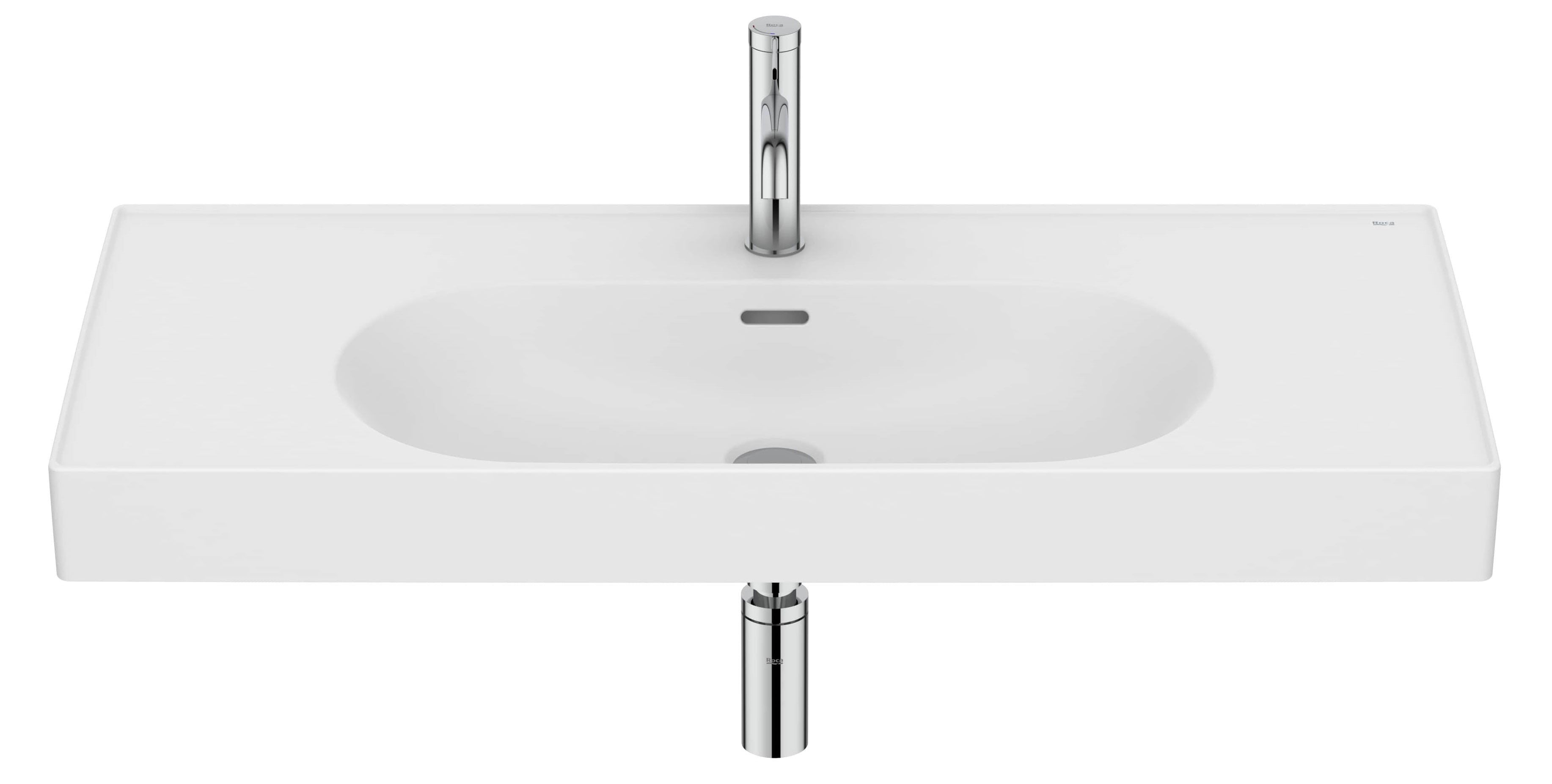 Roca Meridian lavoar 100x46 cm dreptunghiular clasică-mobilier alb A327746620