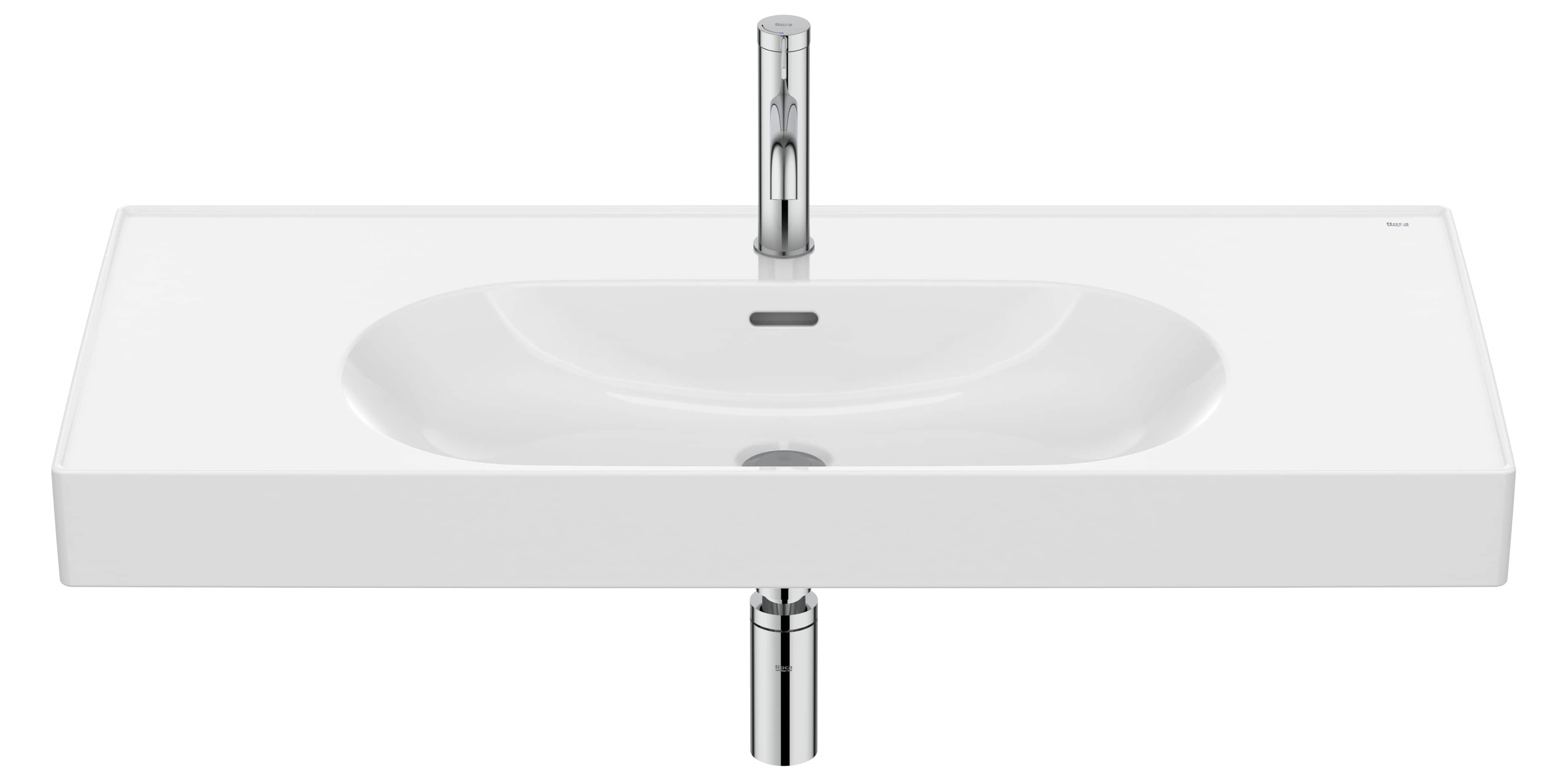 Roca Meridian lavoar 100x46 cm dreptunghiular clasică-mobilier alb A327746000