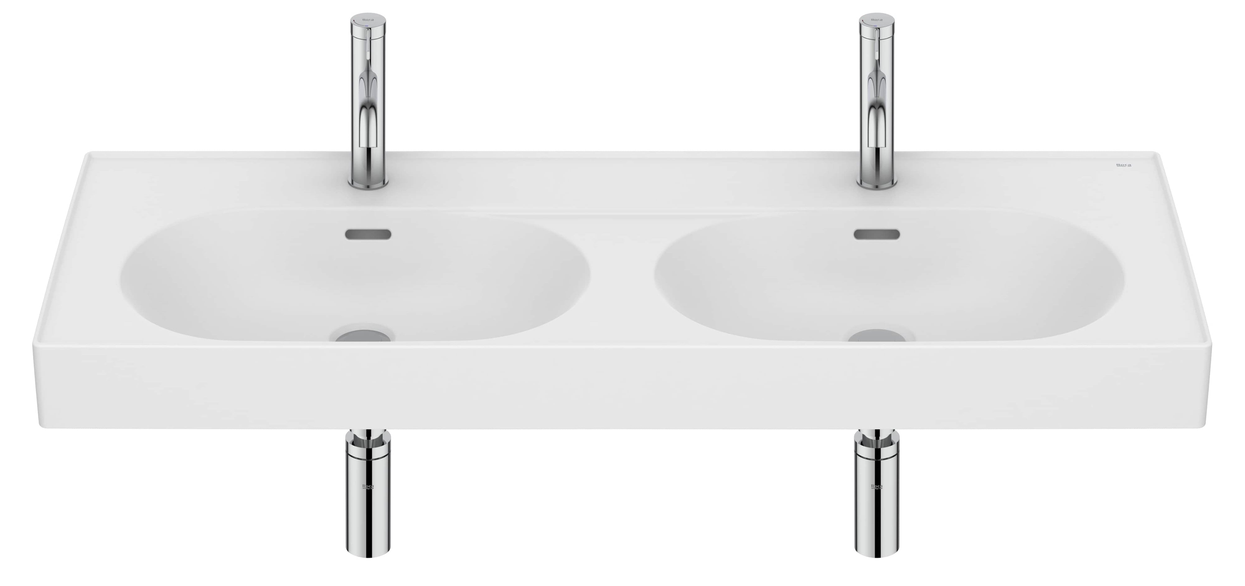 Roca Meridian lavoar 120x46 cm ovale clasică-mobilier alb mat A327747620
