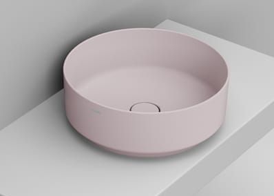 Ceramica Dolomite Noemi lavoar 44x44 cm rotund de blat roz mat D310565