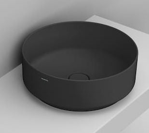 Ceramica Dolomite Noemi lavoar 44x44 cm rotund de blat negru mat D310581