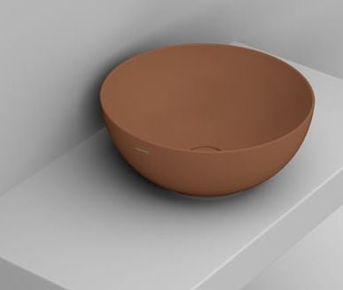 Ceramica Dolomite Noemi lavoar 44x44 cm rotund de blat maro/bej mat D310661