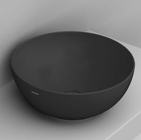Ceramica Dolomite Noemi lavoar 44x44 cm rotund de blat negru mat D310681