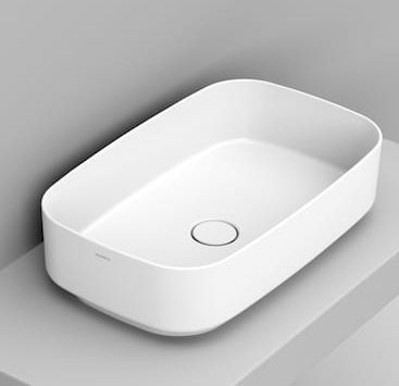 Ceramica Dolomite Noemi lavoar 62x38 cm dreptunghiular de blat alb luciu D311001