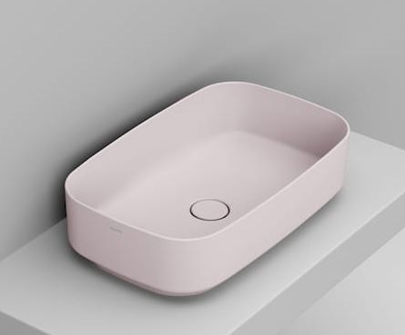 Ceramica Dolomite Noemi lavoar 62x38 cm dreptunghiular de blat roz mat D311065