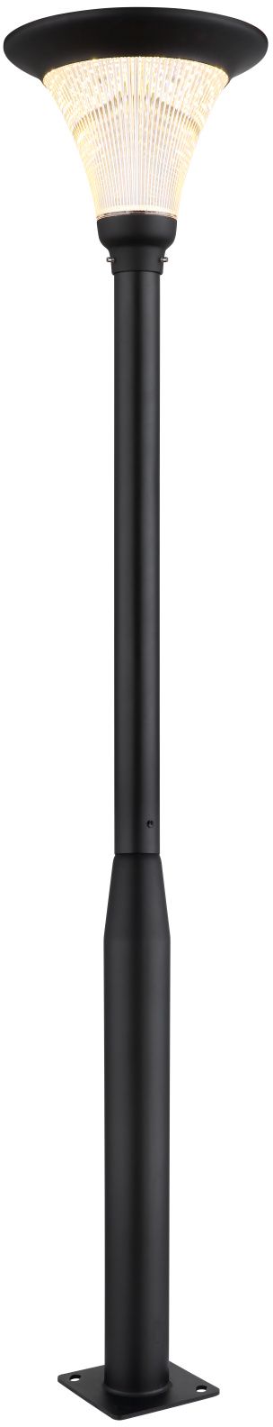 Globo Lighting Solar lampă solară de podea 1x8 W negru-gri 36911