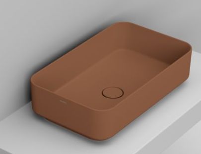 Ceramica Dolomite Noemi lavoar 60x36 cm dreptunghiular de blat maro/bej mat D311161