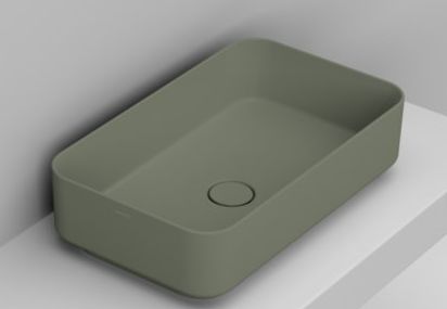 Ceramica Dolomite Noemi lavoar 60x36 cm dreptunghiular de blat verde mat D311175